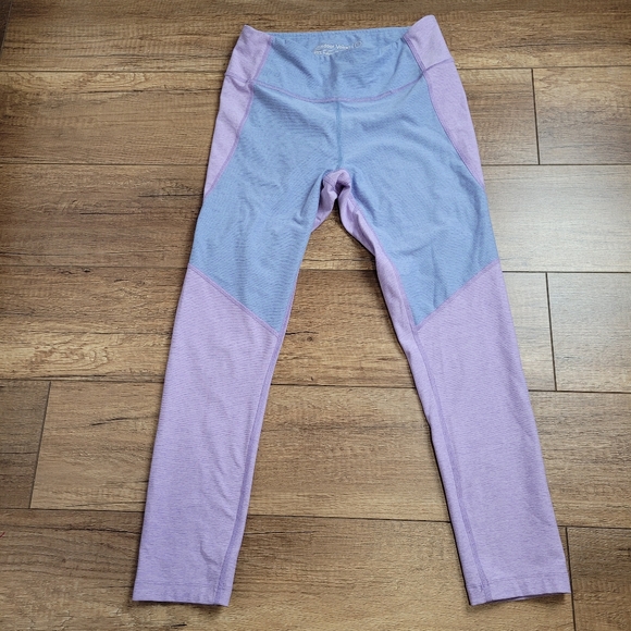 Outdoor Voices move free  TechSweat 3/4 Two-Tone tights Purple Blue women's S - Picture 2 of 16